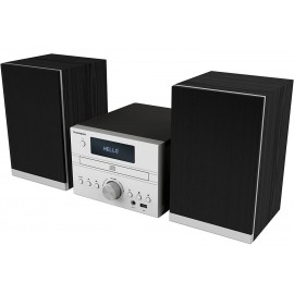 Microcadena Thomson Mic122bt Bluetooth 50w Con Radio Cd/mp3/usb/ Plata