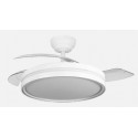 ABRILA DC CAPITAN Blanco - Ventilador de Techo Aspas Retráctiles 60W