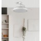 ABRILA Esparta Blanco - Ventilador de Techo Aspas Retráctiles 59W