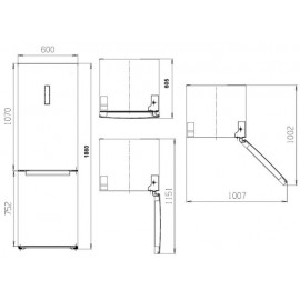 ASPES AC185605ENFD Blanco - Frigorífico Combi No Frost