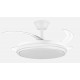 ABRILA TEMPANO Blanco - Ventilador de Techo Aspas Retráctiles 59W