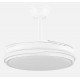 ABRILA TEMPANO Blanco - Ventilador de Techo Aspas Retráctiles 59W