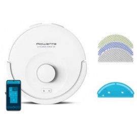 Robot Aspirador Rr-8777-wh 4 Niv. Potencia 2 En 1 Aspira Y Friega Motor 6000 Pa