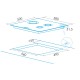 Placa Egg-6031-ti-tr-ci Cristal Butano 3f H.fundido Encen. Electr.