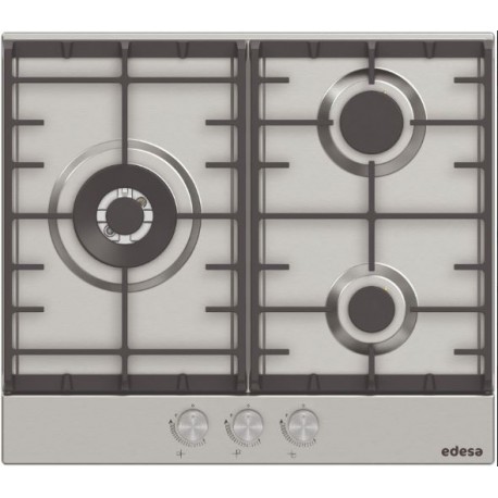 Placa Gas Egx-6031-ti-tr-ci Butano 3f Inox. H.fundido Encen. Electr.