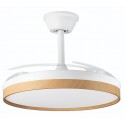 ORBEGOZO CP 160105 Blanco-Haya - Ventilador de Techo Aspas Retráctiles 30W