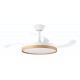 Ventilador Techo Dc/r Cp-160105 Bco/haya 105cm. 30w 6vel Recers. M.dist. 3modos Luz