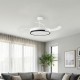 Ventilador Techo Dc/r Cp-162105 Bco/negro 105cm 30w 6vel Revers. M.dist. 3 Modos Luz