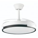 ORBEGOZO CP 162105 Blanco-Negro - Ventilador de Techo Aspas Retráctiles 30W