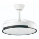 Ventilador Techo Dc/r Cp-162105 Bco/negro 105cm 30w 6vel Revers. M.dist. 3 Modos Luz