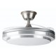 Ventilador Techo Dc/r Cp-159105 Niquel 105cm 30w. 6vel. Reversible M.dist. 3 Modos Lu