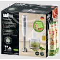 BRAUN BATIDORA MANO MQ50236MWH Blanco - Pack + 2 Botellas de Aceite
