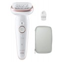 BRAUN SES9-000 Blanco-Rosa - Depiladora Batería