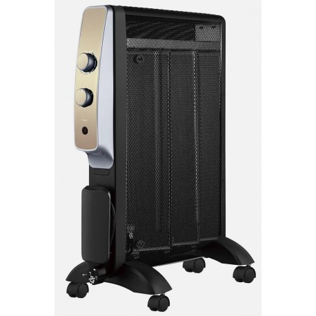 ABRILA ABRIGO Negro-Oro - Radiador de Mica 1500W