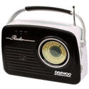 Daewoo AM/FM DRP-130BL Radio Digital Negro