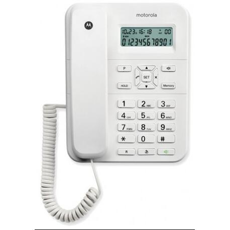 Motorola CT202 Teléfono Fijo con Manos Libres Gran Display