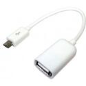 DCU 341282 OTG - Cable USB A Hembra Micro Macho Blanco