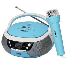 Radio CD Daewoo DBU-59 USB AZUL Micrófono Karaoke