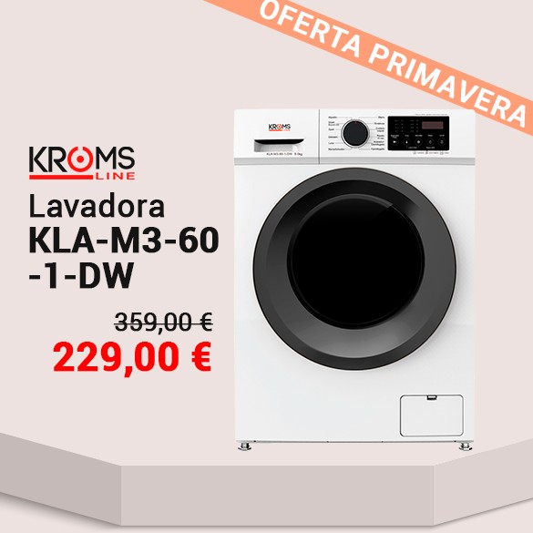 KROMSLINE KLA-M3-60-1-DW BLANCO - Lavadora Carga Frontal 6KG 1000RPM